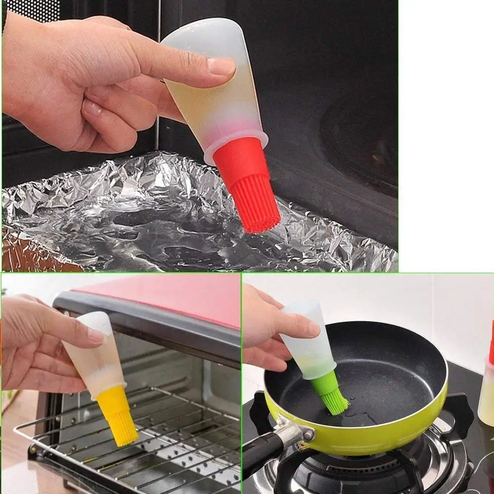 KUDA High Quality Silicone Oil Bottle Brush Cooking Baking Basting Pancake Kitchen Tool in STOCK