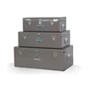 China Factory custom made storage Set Of Three rectangular square metal trunk box