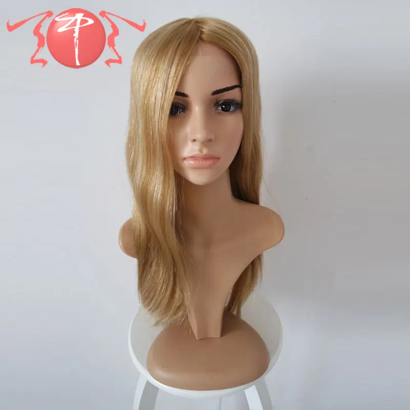 

26inch Blond Mongolian Hair Silicone Wig Cap Medical Wig, N/a