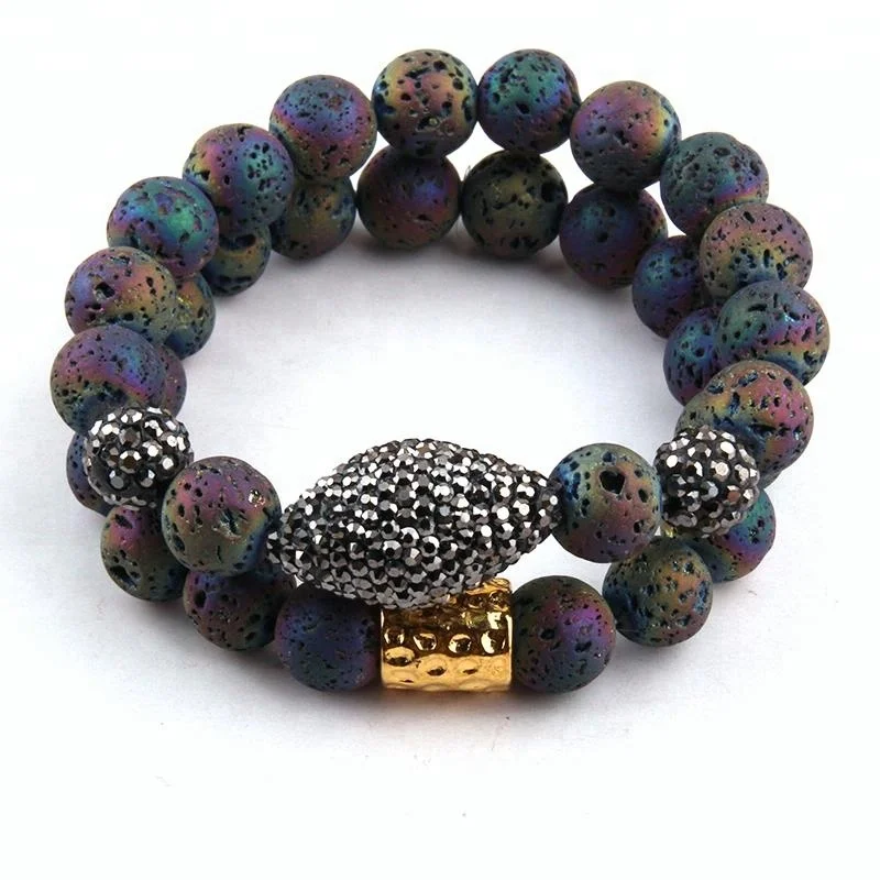 Fashion Handmade Oval Pave Bal