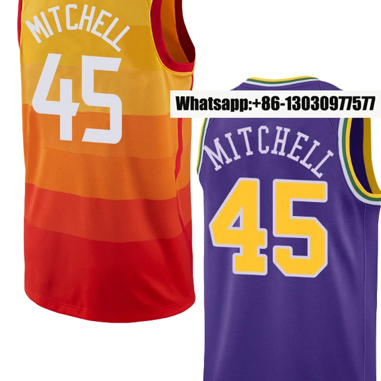 

Customized 2018 Latest Design Basketball Shorts Sublimated #45 Donovan Mitchell Basketball Jersey/ Uniform, N/a