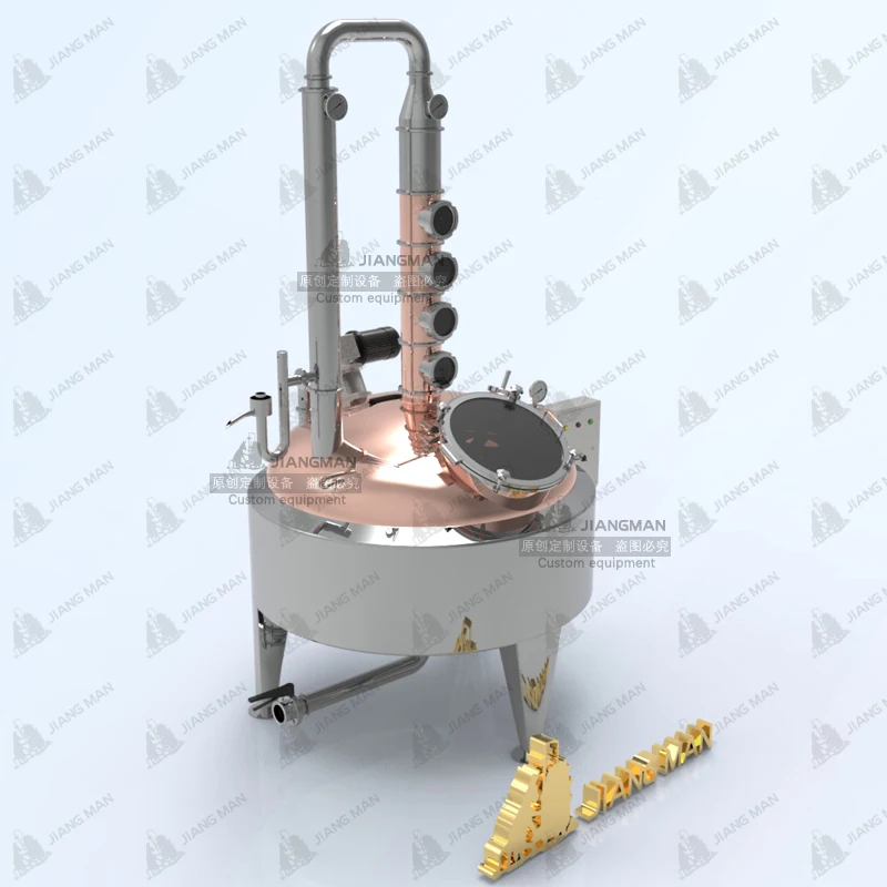 
[JiangMan]-100 Gallon-Whiskey Distillery-Copper Distillery Equipment-- Copper Pot Distiller-Home Distillation Still 