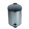 Colorful printed foot pedal round shape office metal trash bin