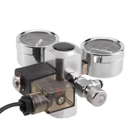 

Aquarium CO2 Regulator System Dual Gauge CO2 Pressure Regulator Bubble Counter Solenoid Valve Cylinder Adapter
