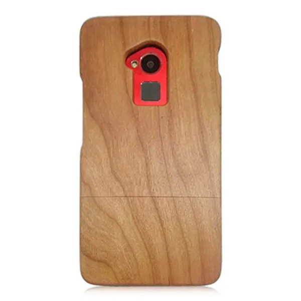 

Custom wood phone case for HTC M8,Cherry wood not carving wooden case back cover for HTC M8, Original wood color