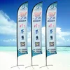 3m 5m Cunstomize Popular Knife type P type Beach Flag Pole