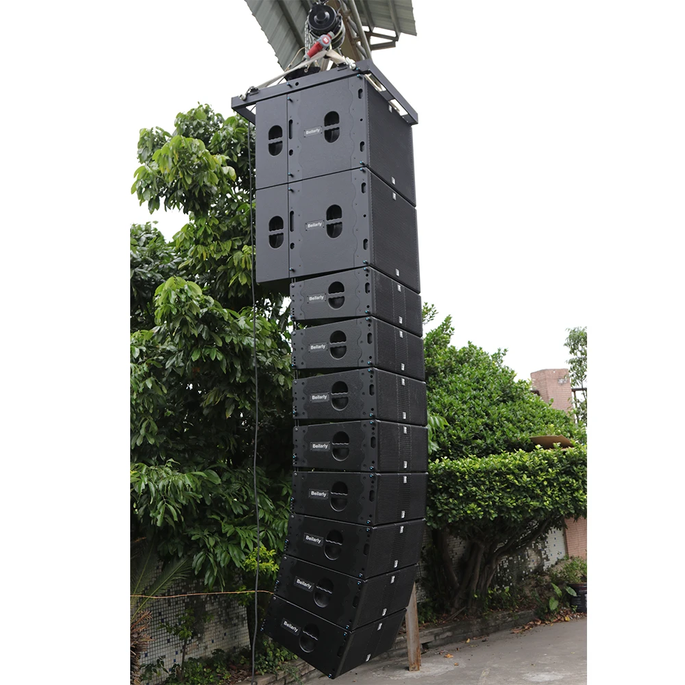 Dual 10inch Line Array Speaker Qsc10b Pro Dj Sound System Price Buy