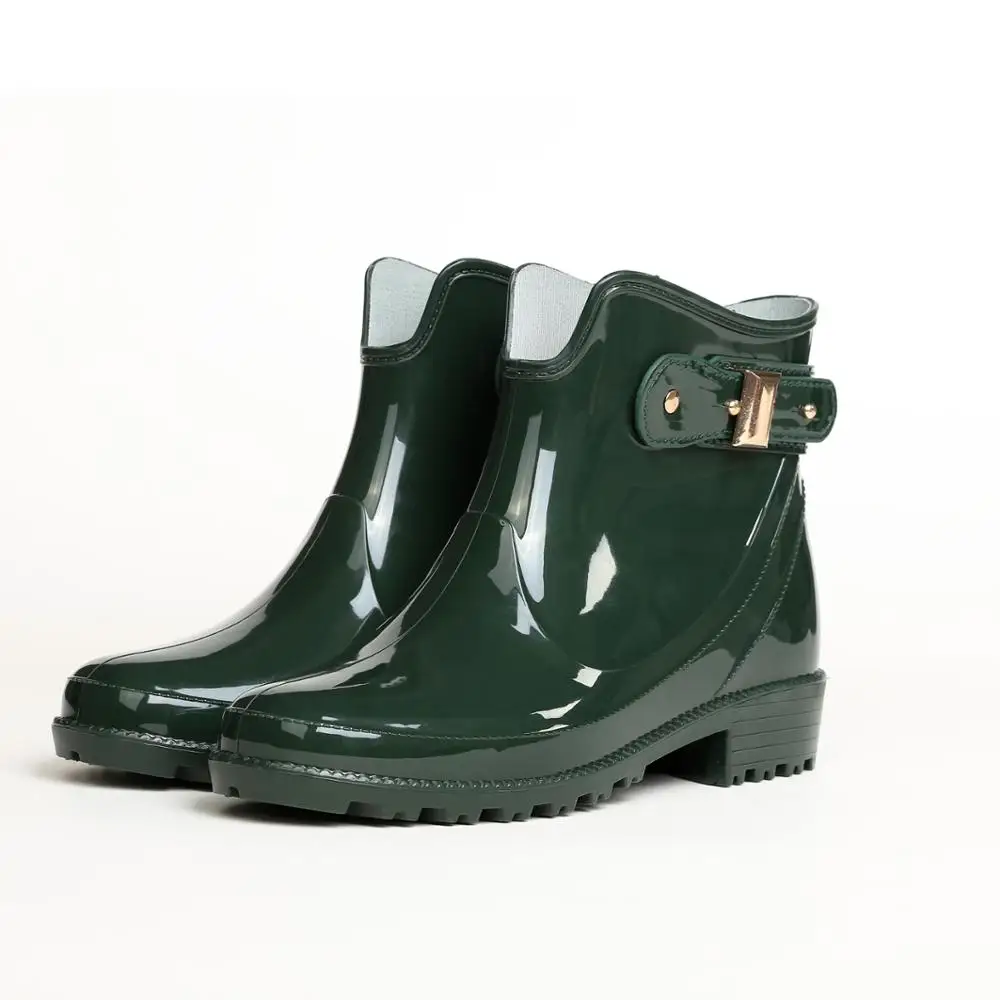 Hot Sales Women Plastic Rain Boots With Solid Color - Buy Women Plastic ...