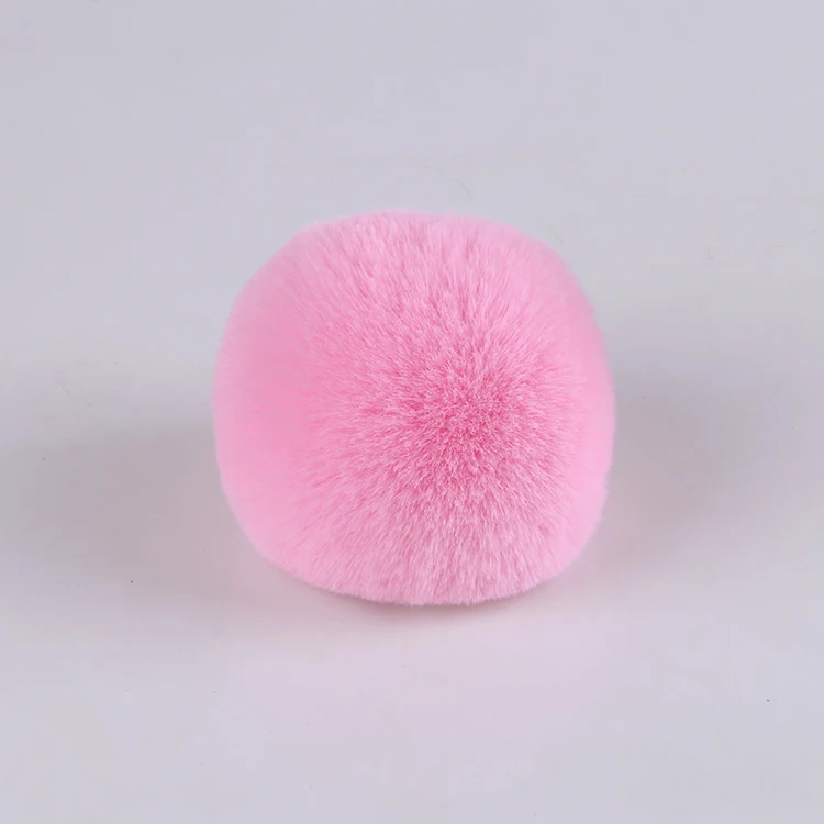 
Wholesale good furry faux rex rabbit hair ball/ pompom for hat Shoes 