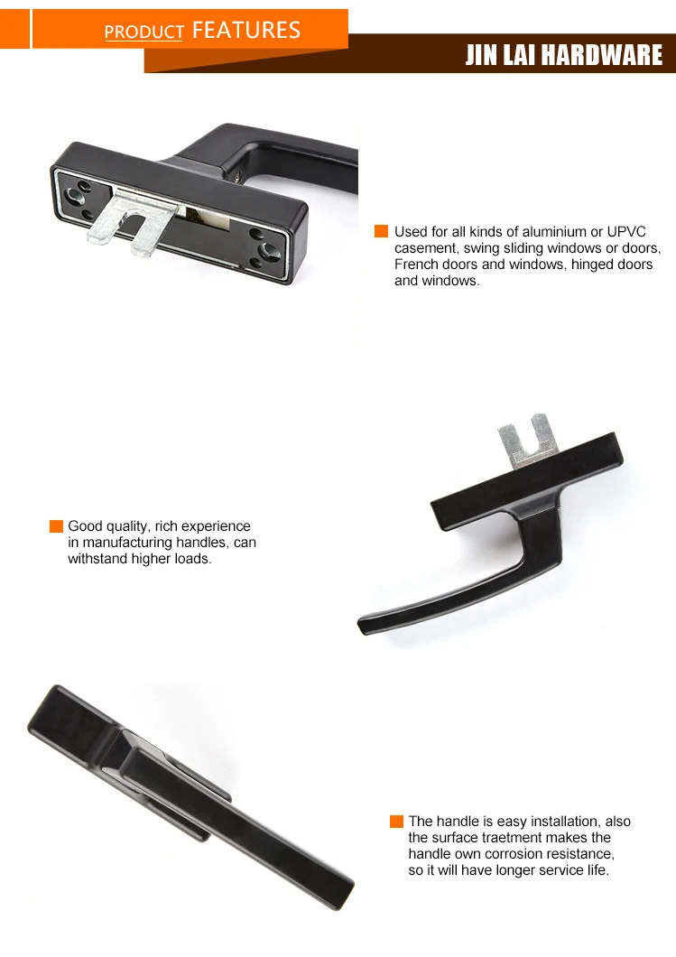 Glass Opening Lockable Top Hung Window Handle For Pvc Lock Hardware