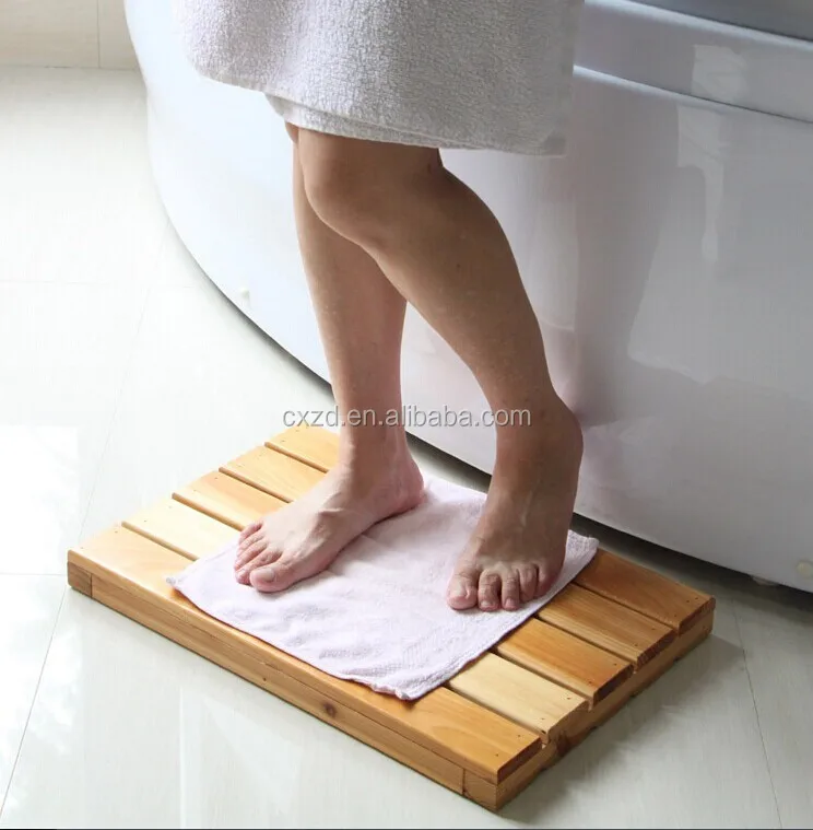 Bsci certificat nature en bois bambou accessory set de bain et ... Tapis en bois design