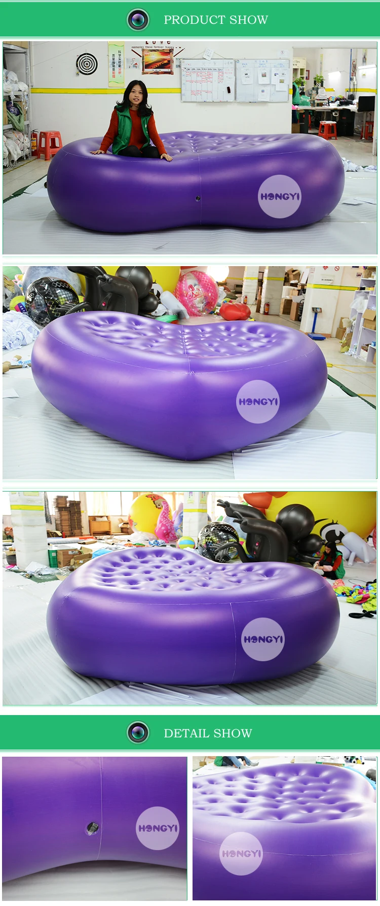 High End High Quality Inflatable Furniture Making Purple Heart Shaped Inflatable Sofa Bed Buy Purple Sofa Heart Shaped Sofa Purple Inflatable Bed Product On Alibaba Com