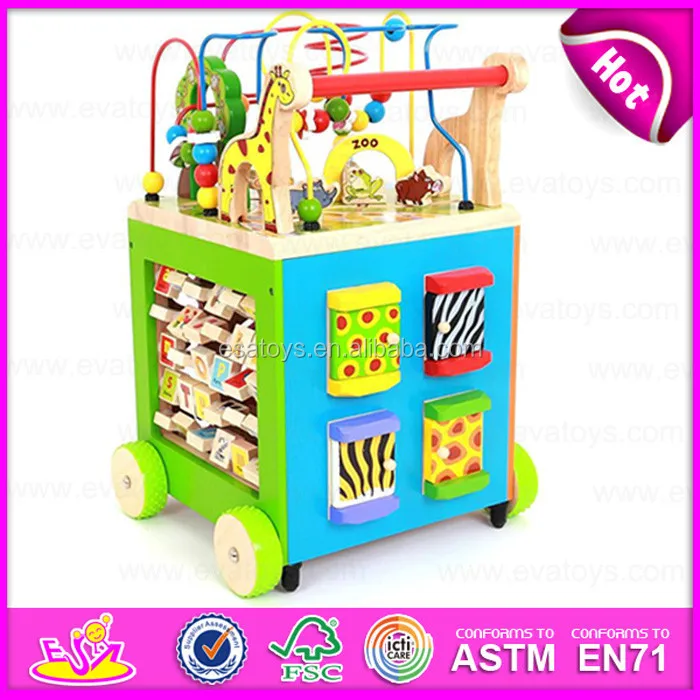 Wooden Multifunction Baby Walkers Toy,Wooden Stroller Baby Walker