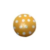 Wooden painted colorful orange dots furniture drawer knobs desk drawer handle and knobs wooden knobs for cabinet