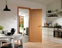 أفضل بيع 0.5 ملليمتر قشرة البلوط مجلس mdf أبواب دخول سهل الصلبة الخشب