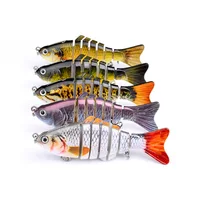 

10cm 15.5g Wobblers Fishing Lure 6 Segment Crankbait Swimbait Bait Artificial Fish Lure With Hook Fishing Tackle in Stock wholes