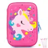 LULAND Unicorn Pencil Case for Girls (Hard Top) Magical 3D Creature, Bright Colored Storage Box | Compact and Portable Home