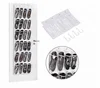 PVC And Nonwoven Fabric Clear Over The Door 24 Pockets Single Sided Hanging Shoe Organizer With Hooks White