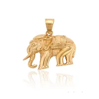 

34200 Xuping Stainless steel thai animal brass elephant pendant necklace gold plated pendant