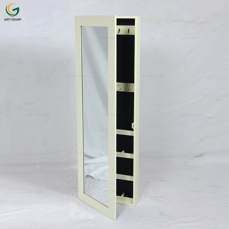 Mdf Wooden Storage Full Length Mirror Jewelry Cabinet Buy Mirror