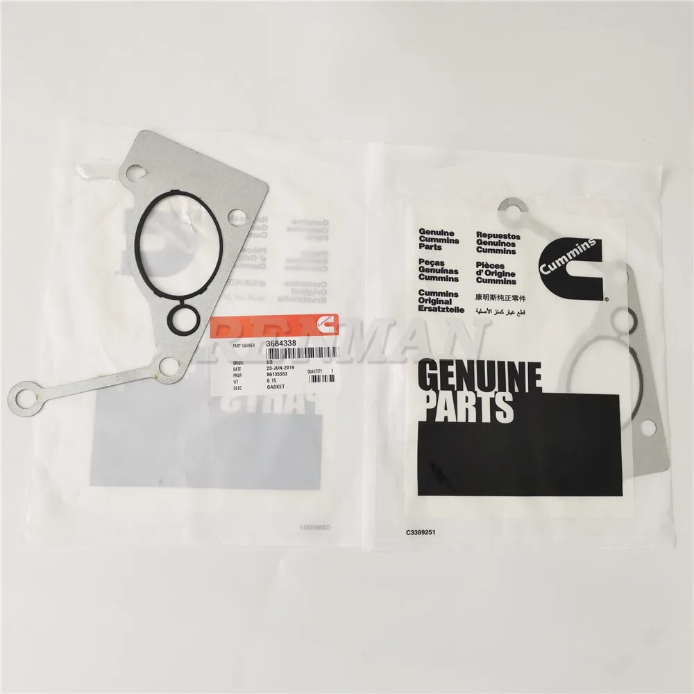 Cummins Qsx15 Isx15 Water Pump Inlet Connection Gasket 3684338 3680574