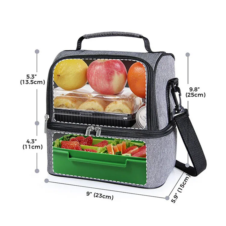 Waterproof Leakproof Thermal Lunch Bag, Cooler Bag for Office / School / Picnic