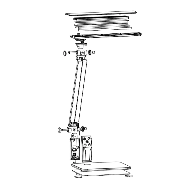 
Home led lighting Aluminum made table desk lamp led reading lamp 