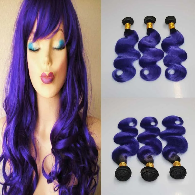 

In stock taobao hot selling remy hairs body wave 1Bpurple hair weaves