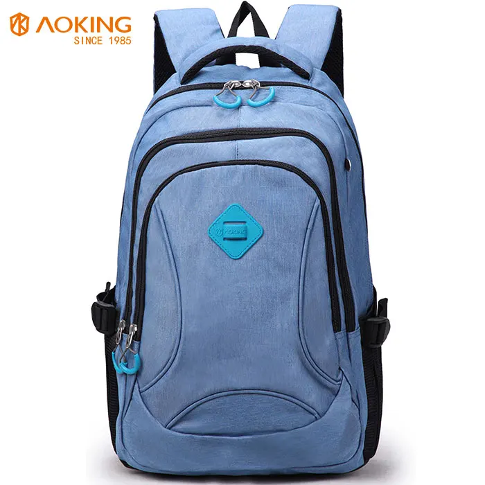 

Aoking cheap low moq 600d print fabric 18inch colorful tas ransel student mochilas school backpack for teen girls woman, Customized color