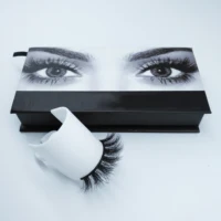 

wholesale private label 3d mink strip eyelashes create your own brand name