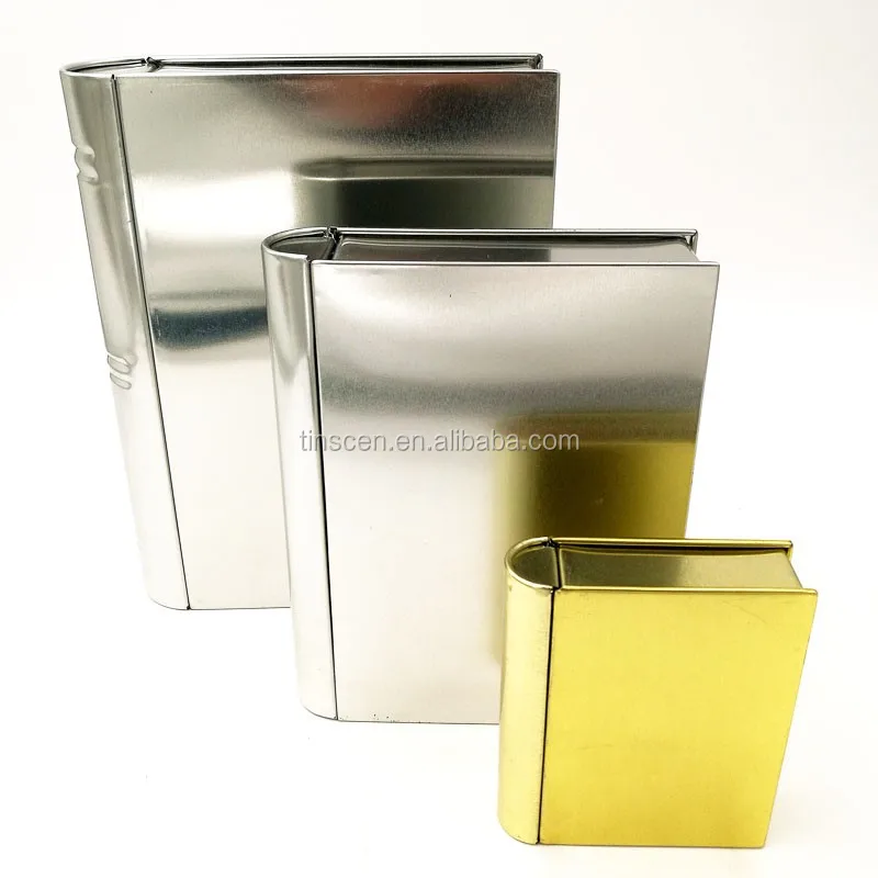 Fashionable Sets of 3 book shaped Metal  Tin Tea Storage   Box.jpg