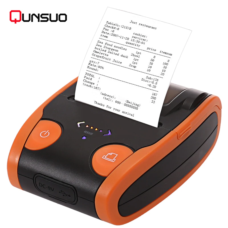 

Mini Portable 58mm 2Inch Receipt Label sticker Wireless Bluetooth Thermal Printer For Windows USB Android IOS POS