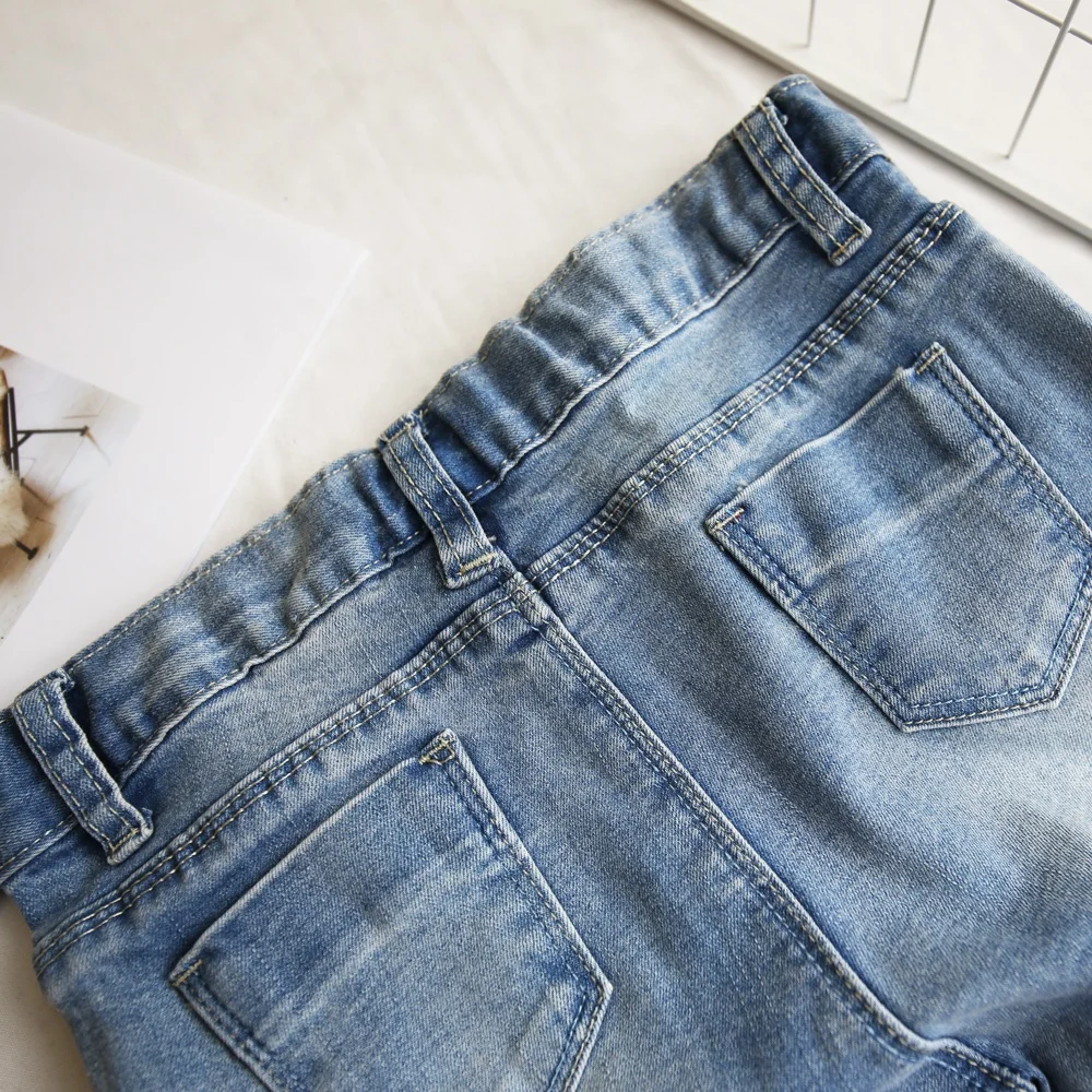 
Kids Jeans Pants Wholesale Kids Girls Jeans Distressed Wash Children Boy Pants Denim Trousers Jeans For Girl Kids 