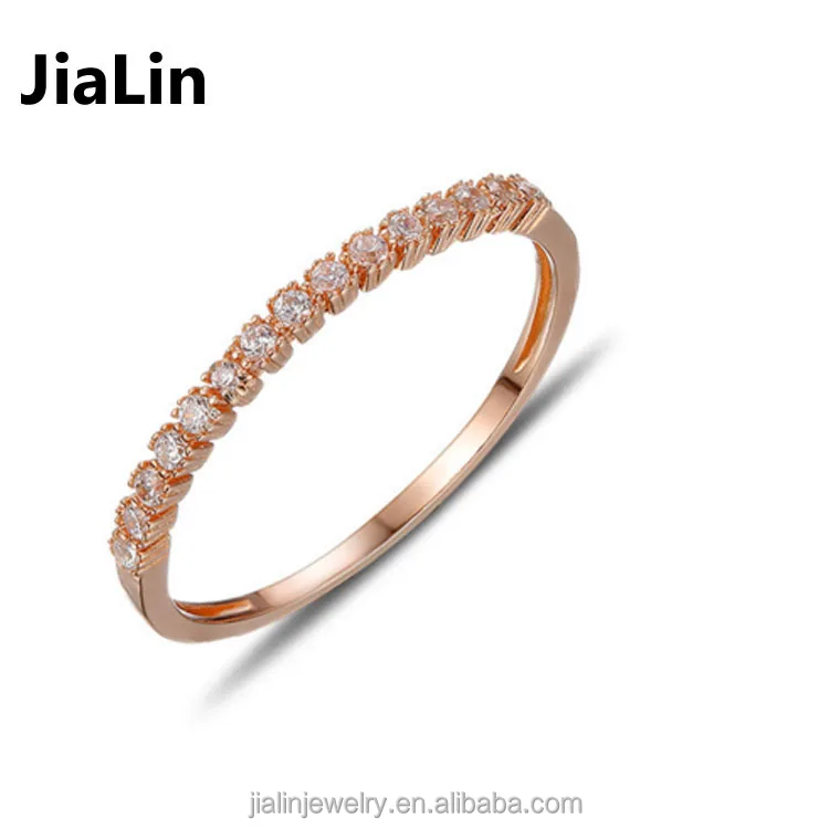 

18K rose gold girls 925 silver diamond engagement rings