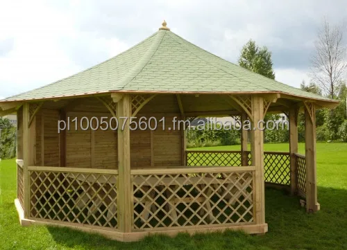 
Wooden Pavilion Gazebo Wagner. Timber Canopy 