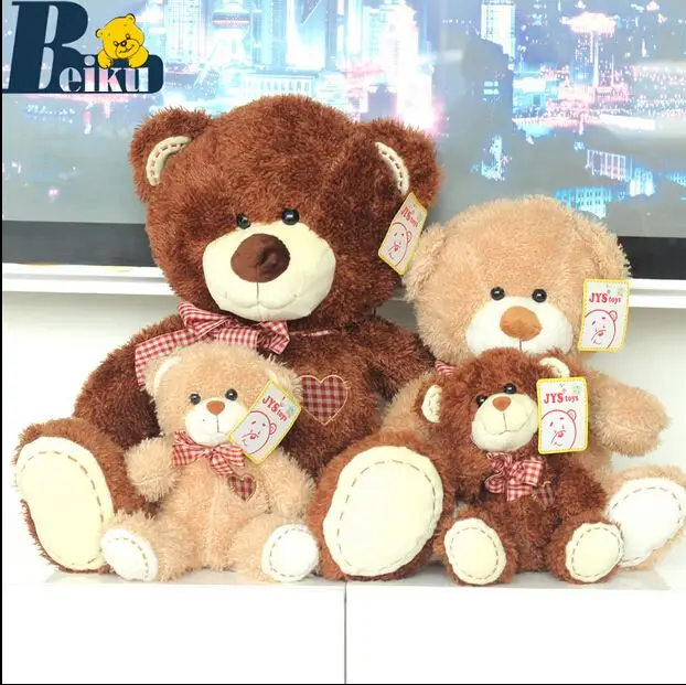 

1 Pcs 16" 40cm Love Bear Plush Toy Teddy Bears Two Colors High Quality Selling Toys For Kids Free Shipping