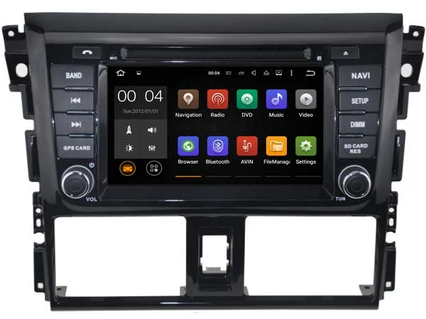 Perfect Android 9.0 Car Dvd Navi Player FOR TOYOTA YARIS 2014 audio multimedia auto stereo support DVR WIFI DAB OBD all in one 18