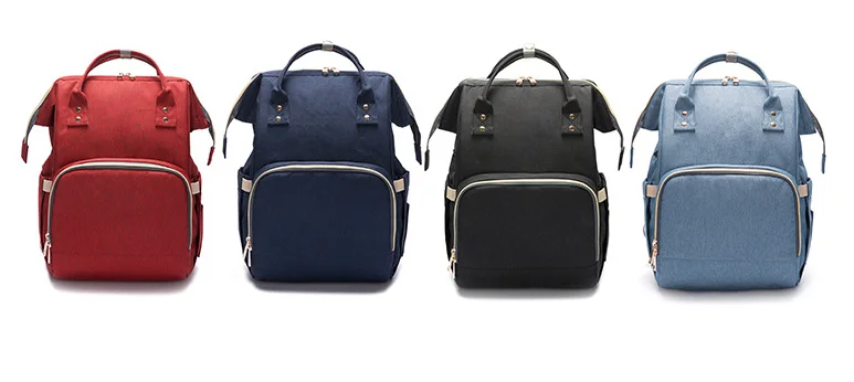 
Portable Diaper Changing Pad Mother Baby bag Import backpack Baby Mummy bag Diaperbag USB Charge Backpack Maternity Nappy Caddy 