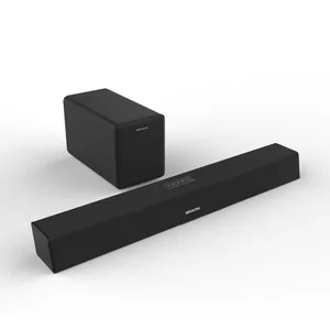 Wired and Wireless Home Theater System Soundbar 2.1 with Stereo Subwoofer