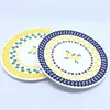 Charming Fancy Round Paper Plate For Valentine Table Setting