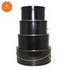 Custom Cheaper Cardboard Black Round Hat Box With Handle