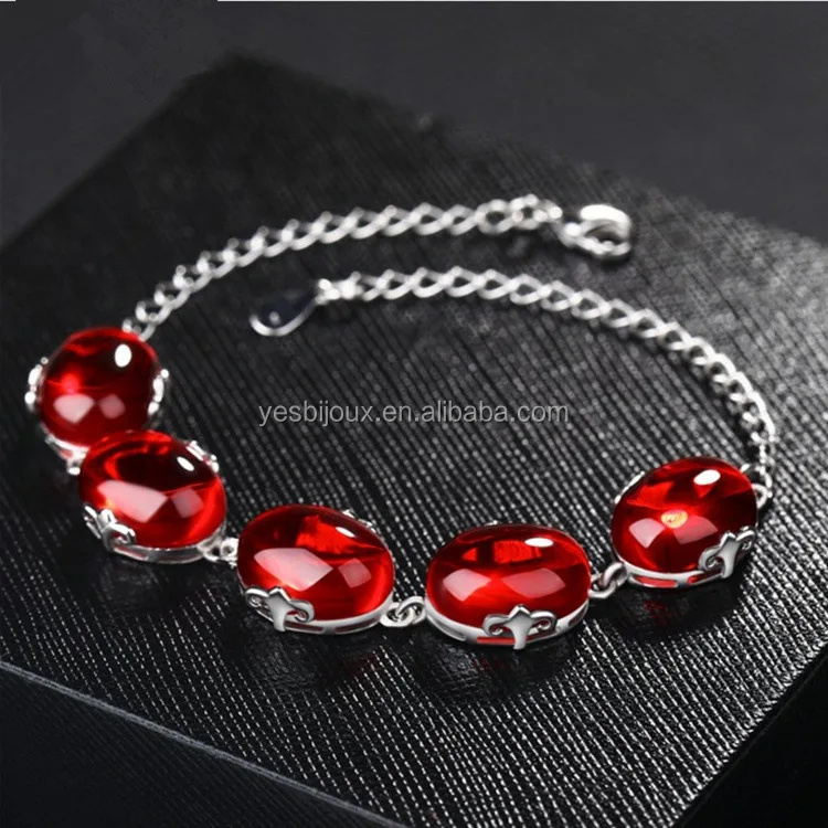 

silver ruby bracelet red agate jewellery bracelet