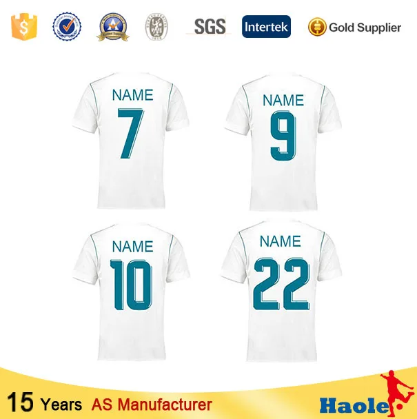 

Hot selling real good quality soccer jersey 2017 2018 football jersey, N/a