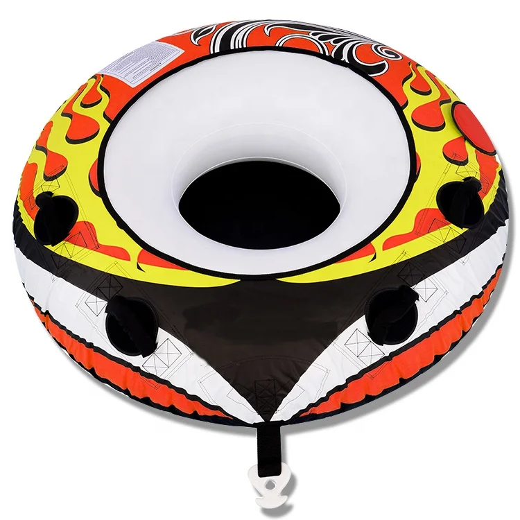 

Cheap 1 Rider Inflatable Towable Round Lake Tube for Adults and Kids, Orange(or customized)