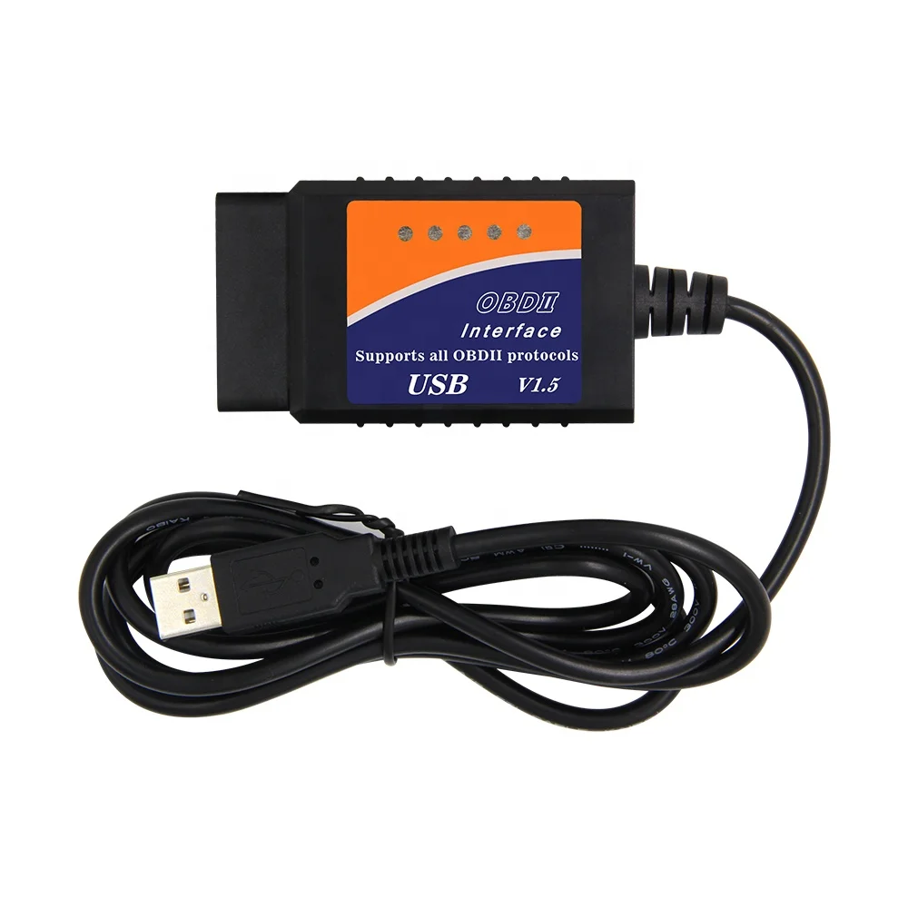 

MINI OBD2 USB Code Reader V1.5 OBD II ELM327 USB Interface Diagnostic Scanner