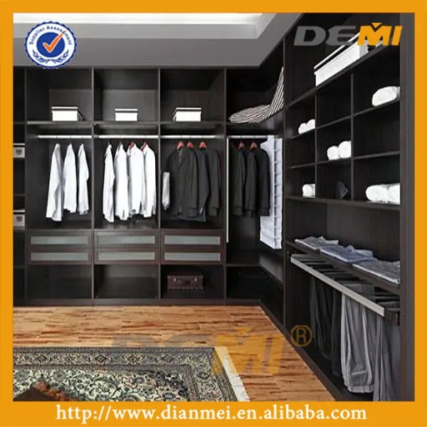 Diseño de lujo de madera armario abierto guardarropa walk Adesivo Decorativo Para Vidro ~ Diseño de lujo de madera armario abierto guardarropa walk