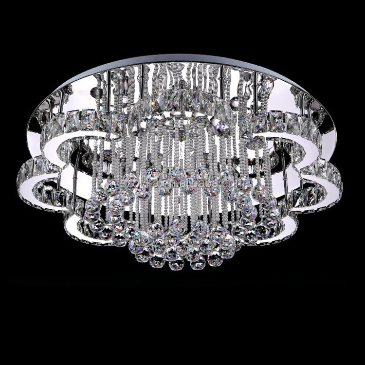 Luxury european style crystal led ceiling light