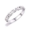 2019 customize jewelry alphabet name letter word design cz letter ring