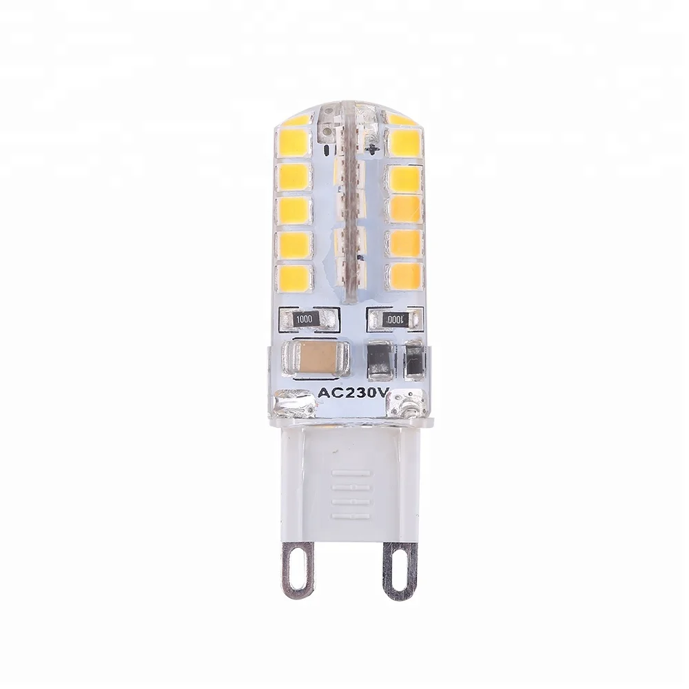Factory Price AC110V/AC220V G9 LED Bulb Lamp 3W SMD2835 Small Size Mini Led Light Home Lamp Silica Gel Halogen