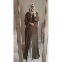 

Turkish Islamic Clothing Wholesale Muslim Abaya Dress Pearl Robes Macys Dresses Modest Women Clothing DL2830